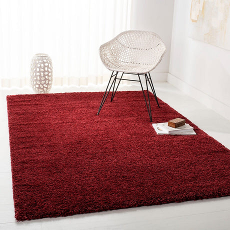 Safavieh August Shag Aug900S Burgundy Rug.