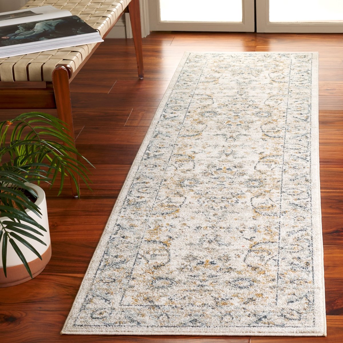 Safavieh Avalon Ava220B Ivory/Blue Gold Rug.