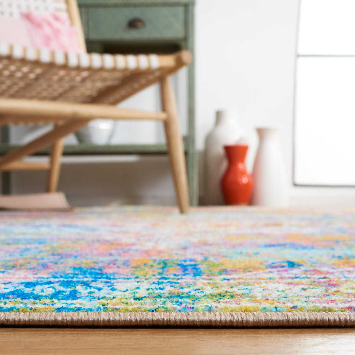 Safavieh Bahia Bah161A Ivory/Blue Rug - Safavieh - bah161a - 7r