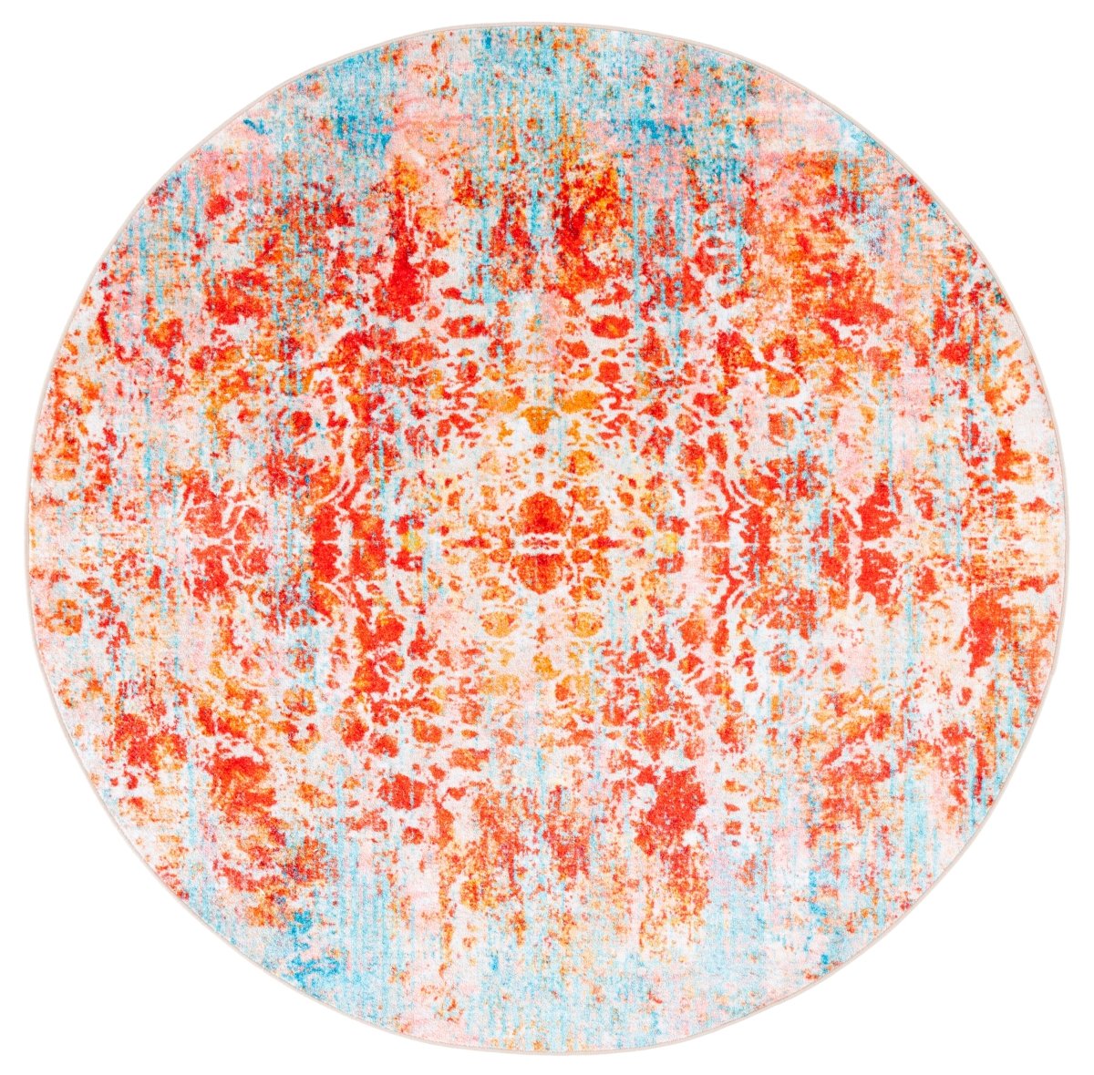 Safavieh Bahia Bah164J Light Blue/Red Rug.