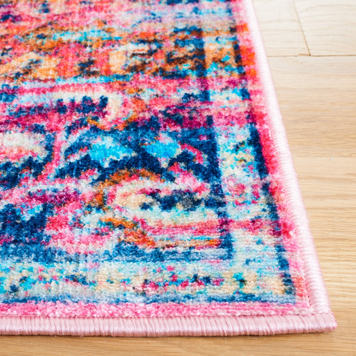 Safavieh Bahia Bah167N Navy/Pink Rug - Safavieh - bah167n - 7r