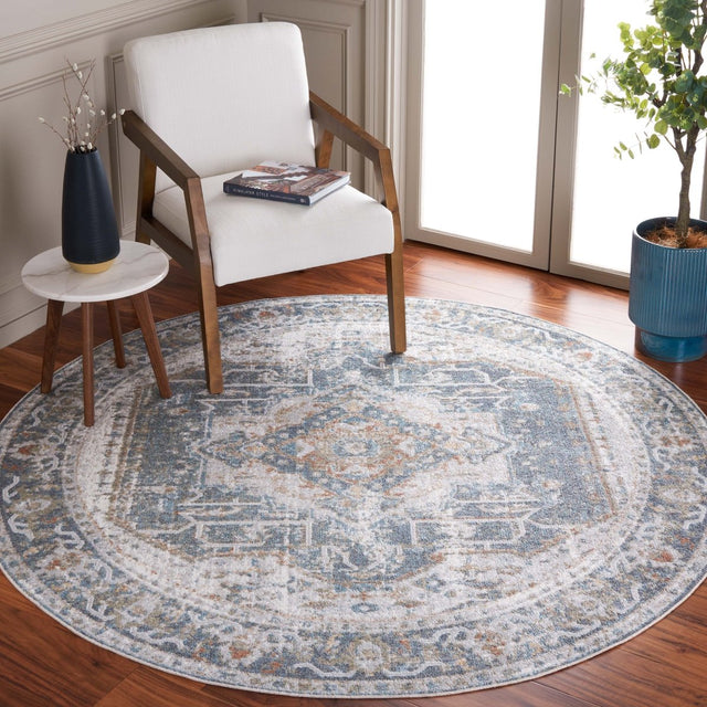 Safavieh Baltimore Bal854G Light Grey/Blue Rug.