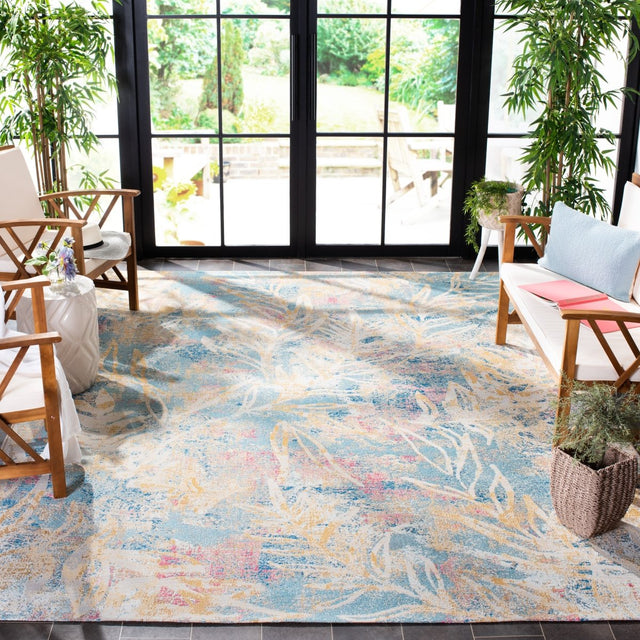 Safavieh Barbados Bar512M Light Blue/Ivory Rug.