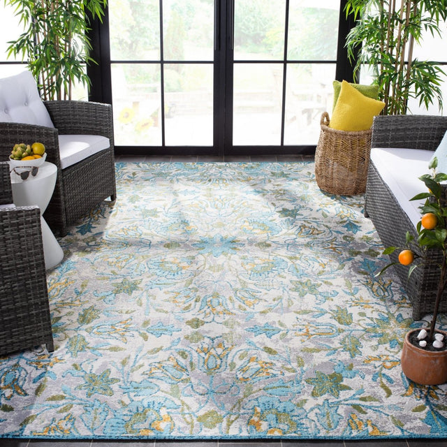 Safavieh Barbados Bar513M Ivory/Light Blue Rug.