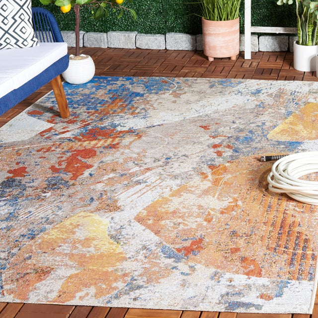 Safavieh Barbados Bar536M Blue/Rust Rug.