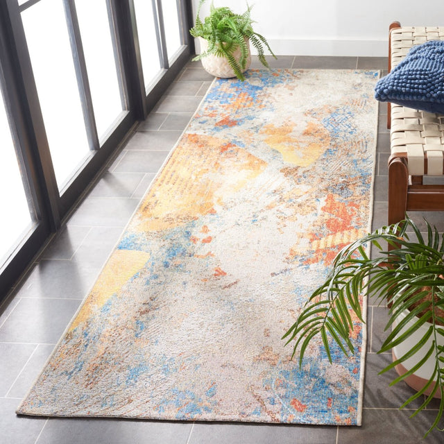 Safavieh Barbados Bar536M Blue/Rust Rug.