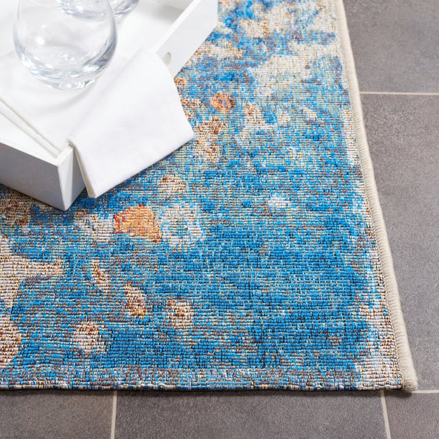 Safavieh Barbados Bar536M Blue/Rust Rug.