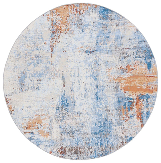 Safavieh Barbados Bar537A Ivory/Blue Rust Rug.