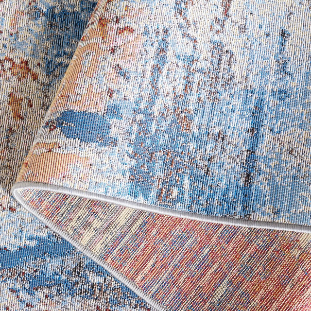 Safavieh Barbados Bar537A Ivory/Blue Rust Rug.