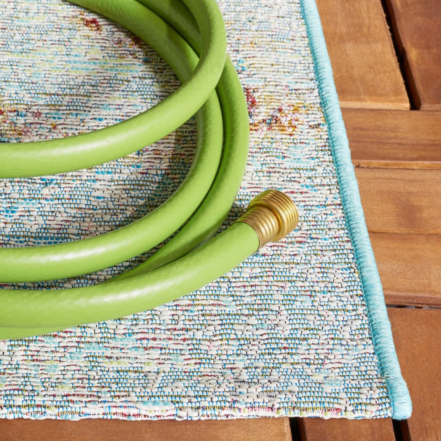 Safavieh Barbados Bar538J Light Blue/Yellow Rust Rug.