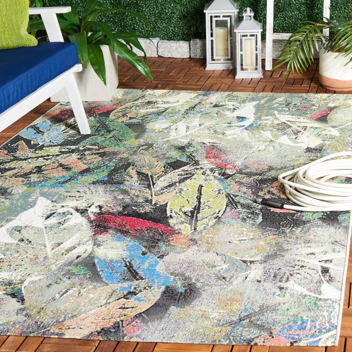 Safavieh Barbados Bar542Y Black Green/Pink Rug.