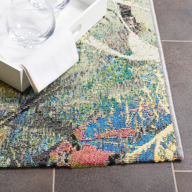 Safavieh Barbados Bar542Y Black Green/Pink Rug.