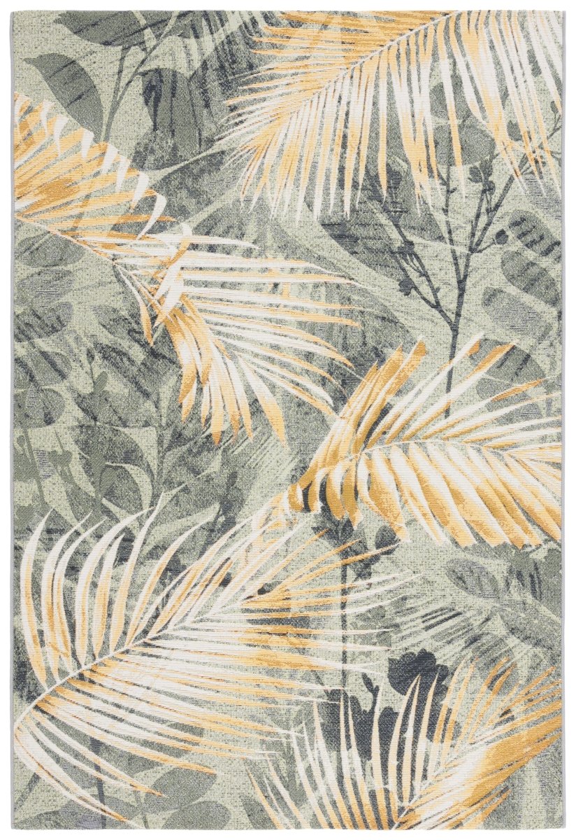 Safavieh Barbados Bar543Y Green/Black Gold Rug.