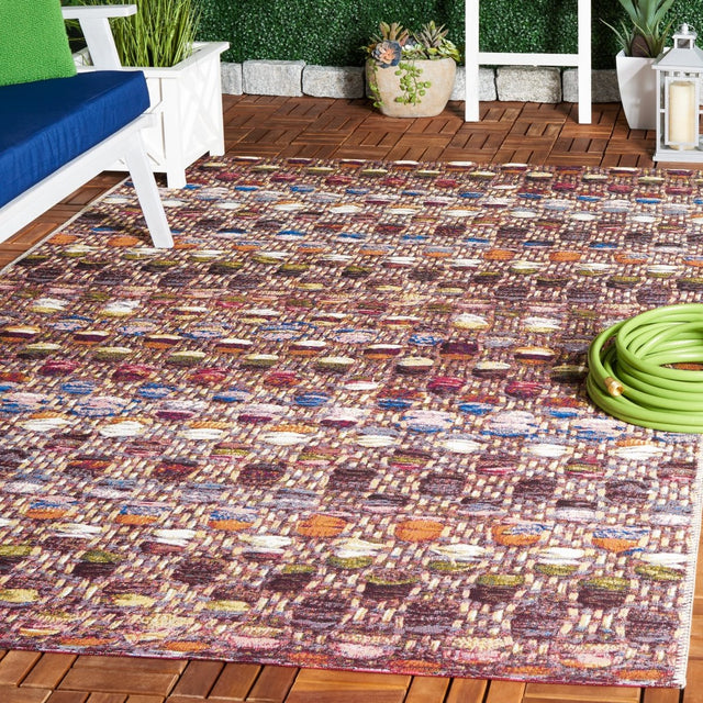 Safavieh Barbados Bar546V Purple/Green Rust Rug.
