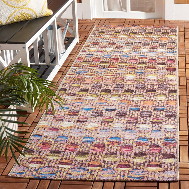 Safavieh Barbados Bar546V Purple/Green Rust Rug.