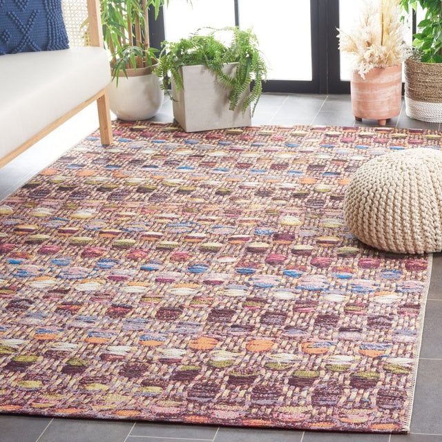 Safavieh Barbados Bar546V Purple/Green Rust Rug.