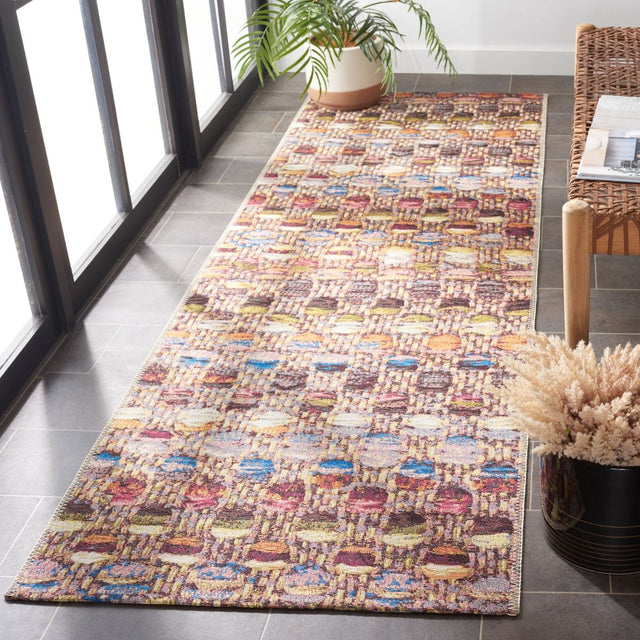 Safavieh Barbados Bar546V Purple/Green Rust Rug.