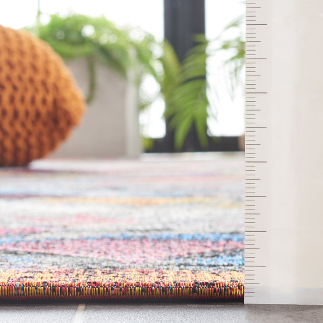 Safavieh Barbados Bar547F Grey Purple/Blue Gold Rug.