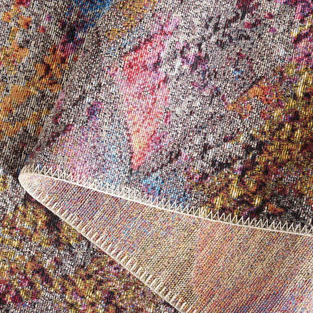 Safavieh Barbados Bar547F Grey Purple/Blue Gold Rug.