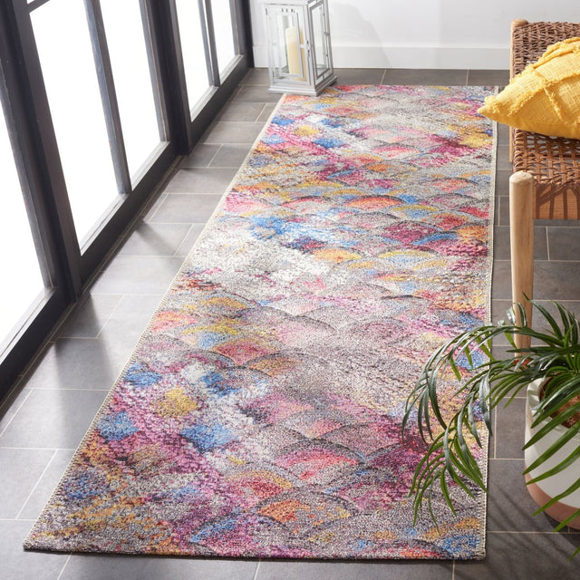 Safavieh Barbados Bar547F Grey Purple/Blue Gold Rug.