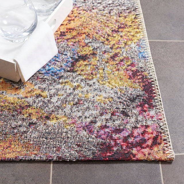 Safavieh Barbados Bar547F Grey Purple/Blue Gold Rug.