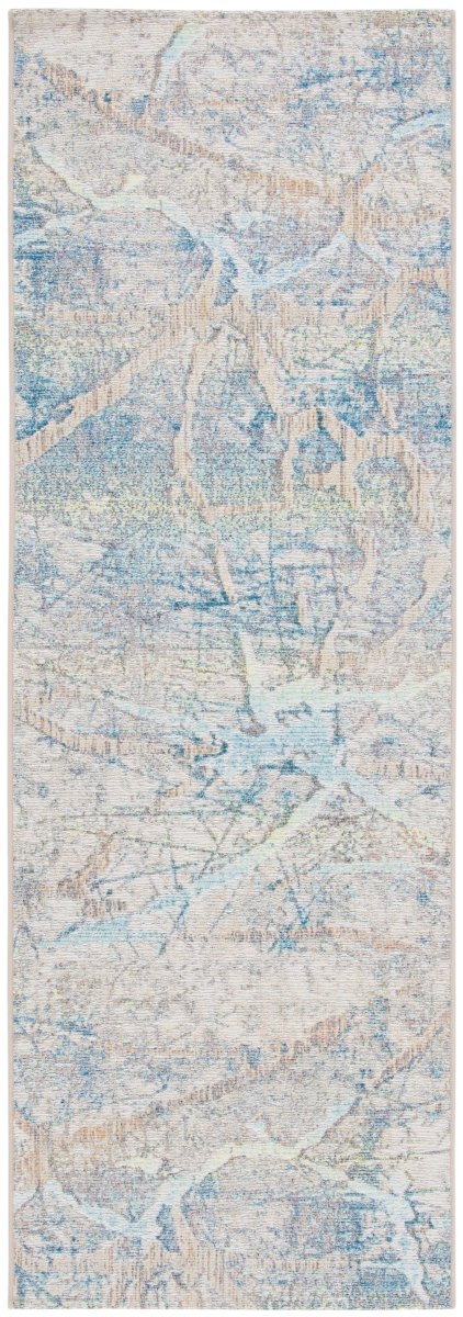 Safavieh Barbados Bar548A Ivory Blue/Green Rug.