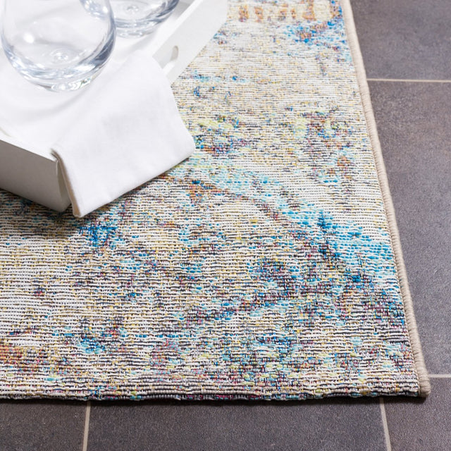 Safavieh Barbados Bar548A Ivory Blue/Green Rug.