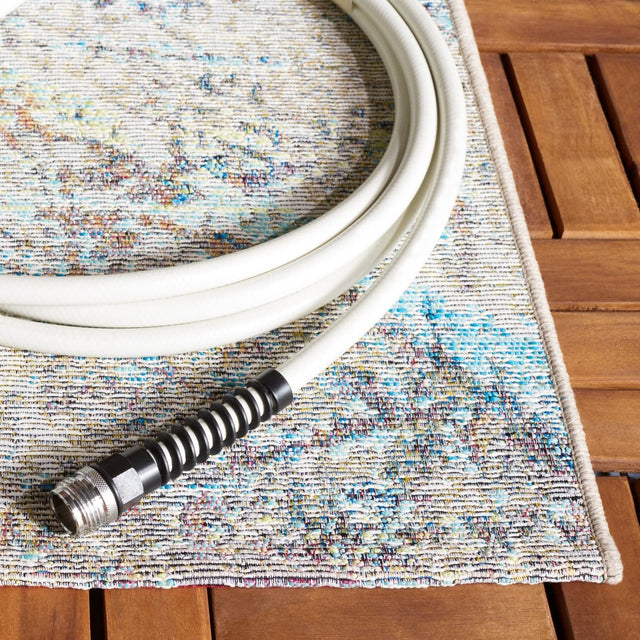 Safavieh Barbados Bar548A Ivory Blue/Green Rug.