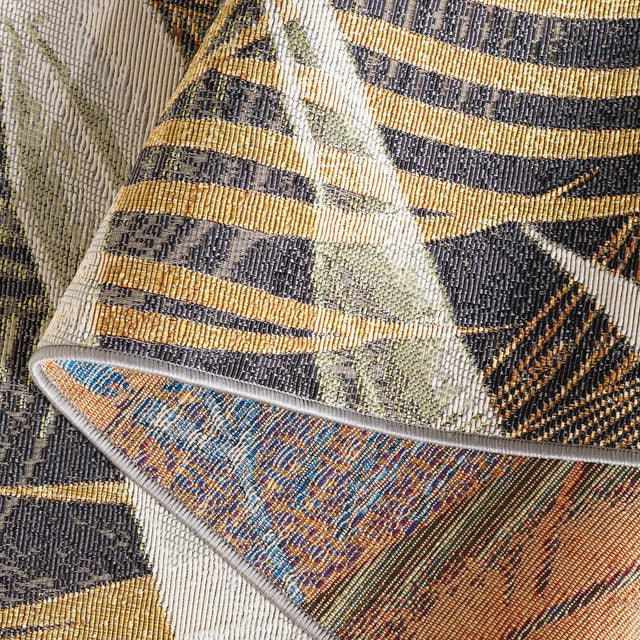 Safavieh Barbados Bar549Z Black Green/Gold Rug.