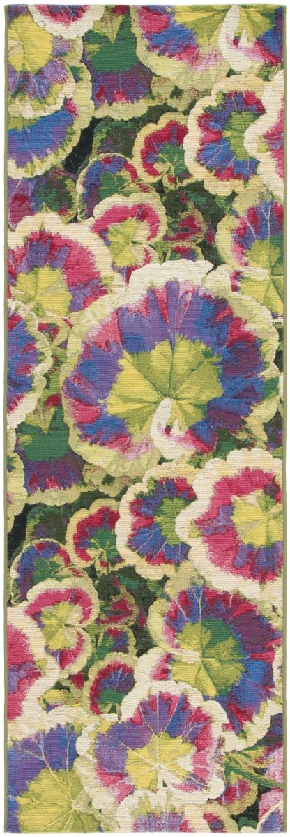 Safavieh Barbados Bar556Z Black Green/Purple Rug.