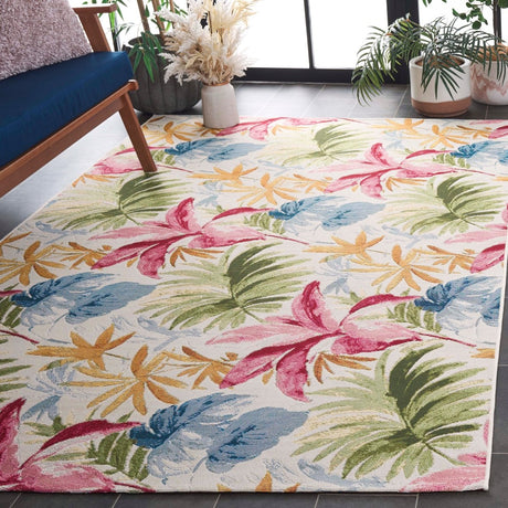 Safavieh Barbados Bar562A Ivory/Green Rust Rug.