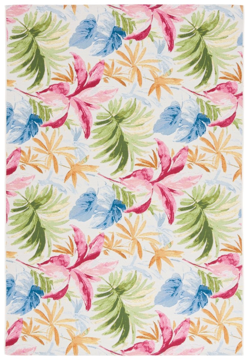 Safavieh Barbados Bar562A Ivory/Green Rust Rug.