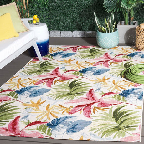 Safavieh Barbados Bar562A Ivory/Green Rust Rug.