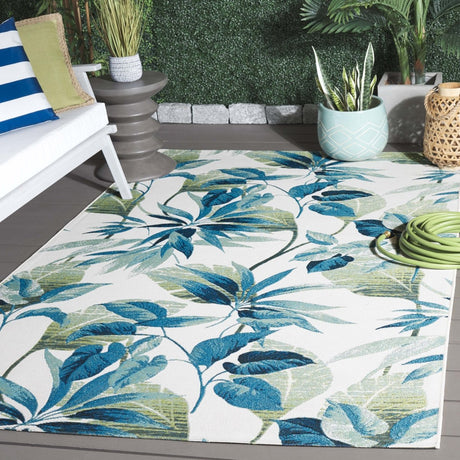 Safavieh Barbados Bar563A Ivory/Blue Rug.