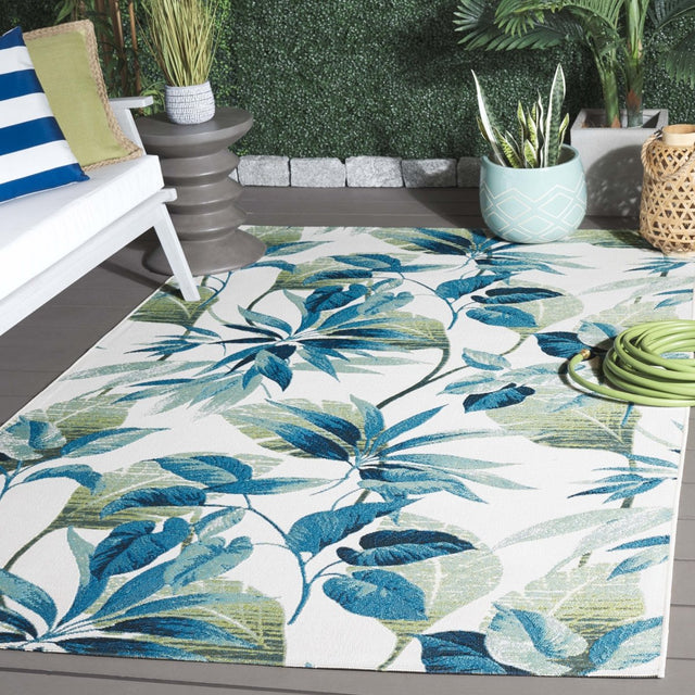 Safavieh Barbados Bar563A Ivory/Blue Rug.