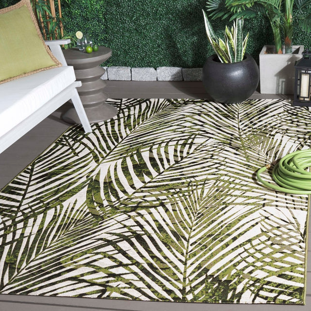 Safavieh Barbados Bar564A Ivory/Green Rug.
