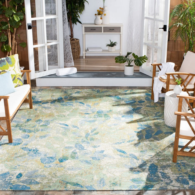 Safavieh Barbados Bar594M Blue/Ivory Rug.