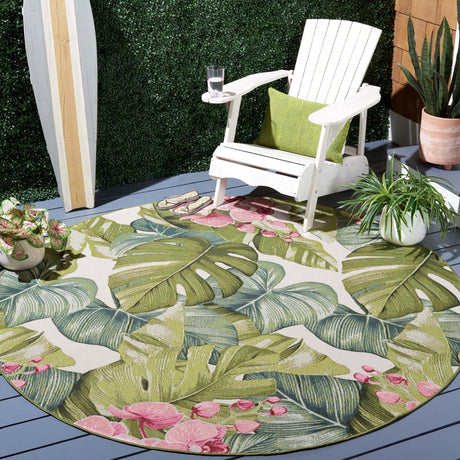 Safavieh Barbados Bar596Y Green/Pink Rug.