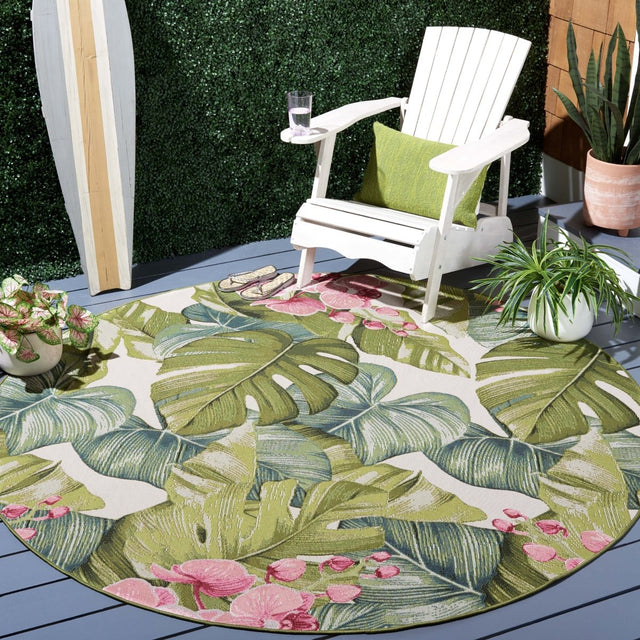 Safavieh Barbados Bar596Y Green/Pink Rug.