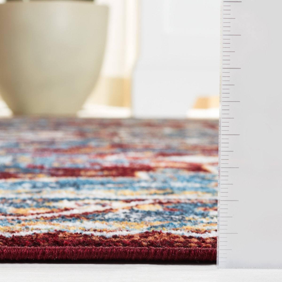 Safavieh Bayside Bay108M Blue/Red Rug.