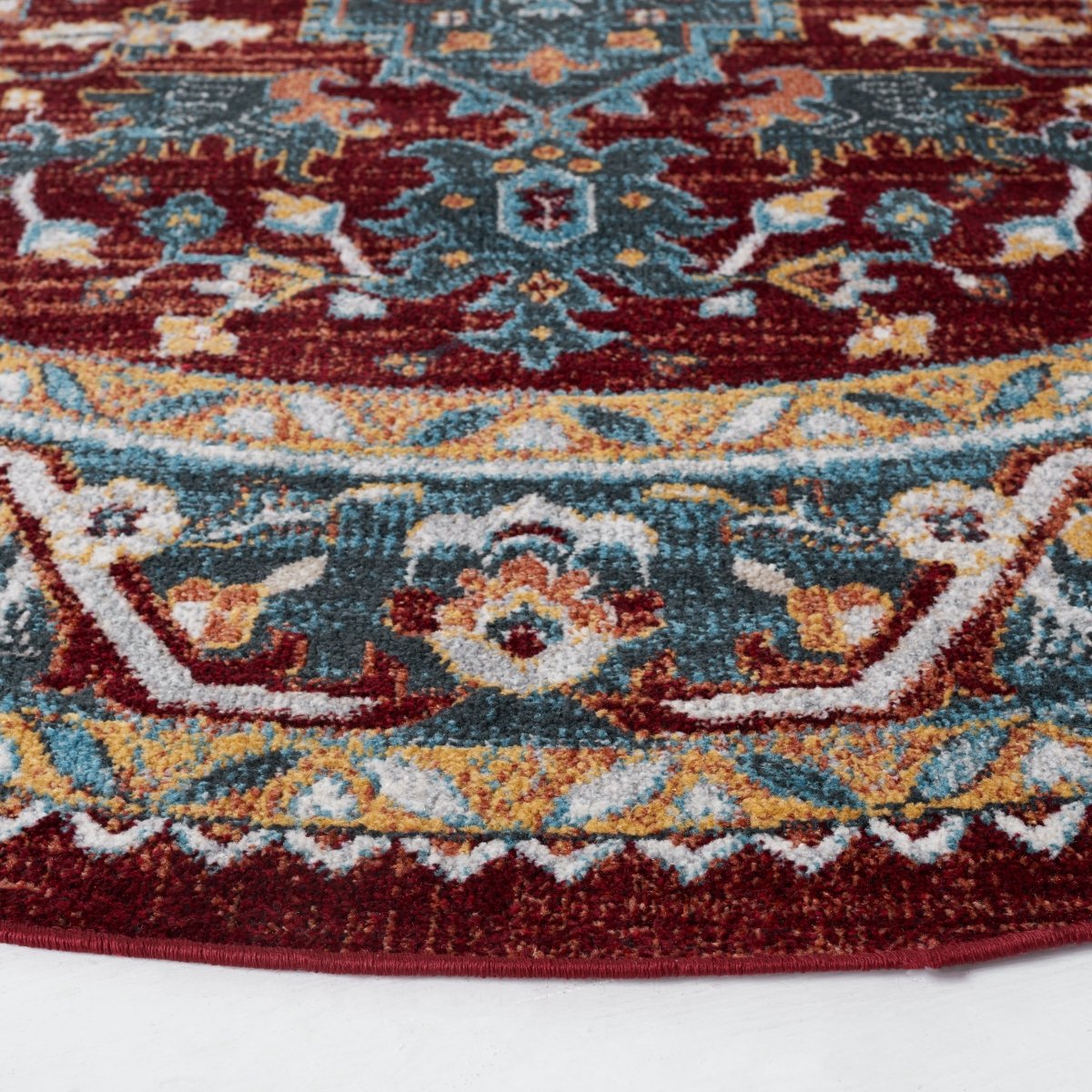 Safavieh Bayside Bay108M Blue/Red Rug.