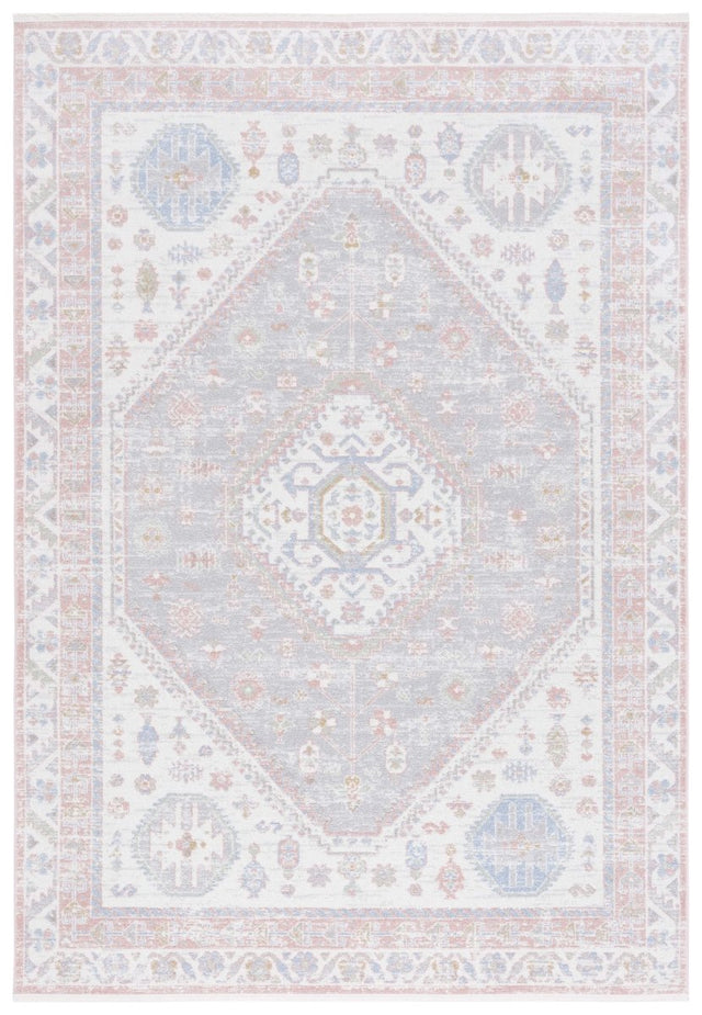 Safavieh Bayside Bay118A Ivory/Blue Pink Rug.
