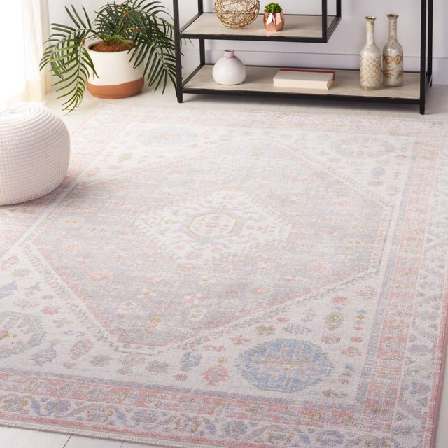 Safavieh Bayside Bay118A Ivory/Blue Pink Rug.