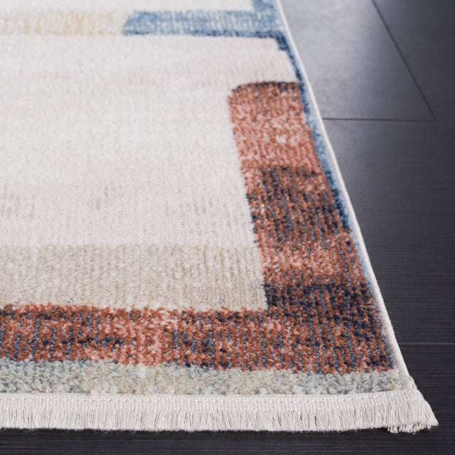 Safavieh Bayside Bay126A Ivory/Blue Rust Rug.