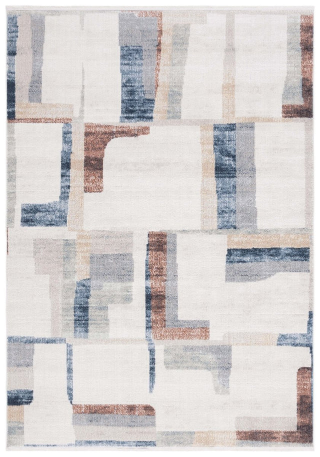 Safavieh Bayside Bay126A Ivory/Blue Rust Rug.