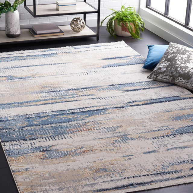 Safavieh Bayside Bay130M Blue/Gold Rug.