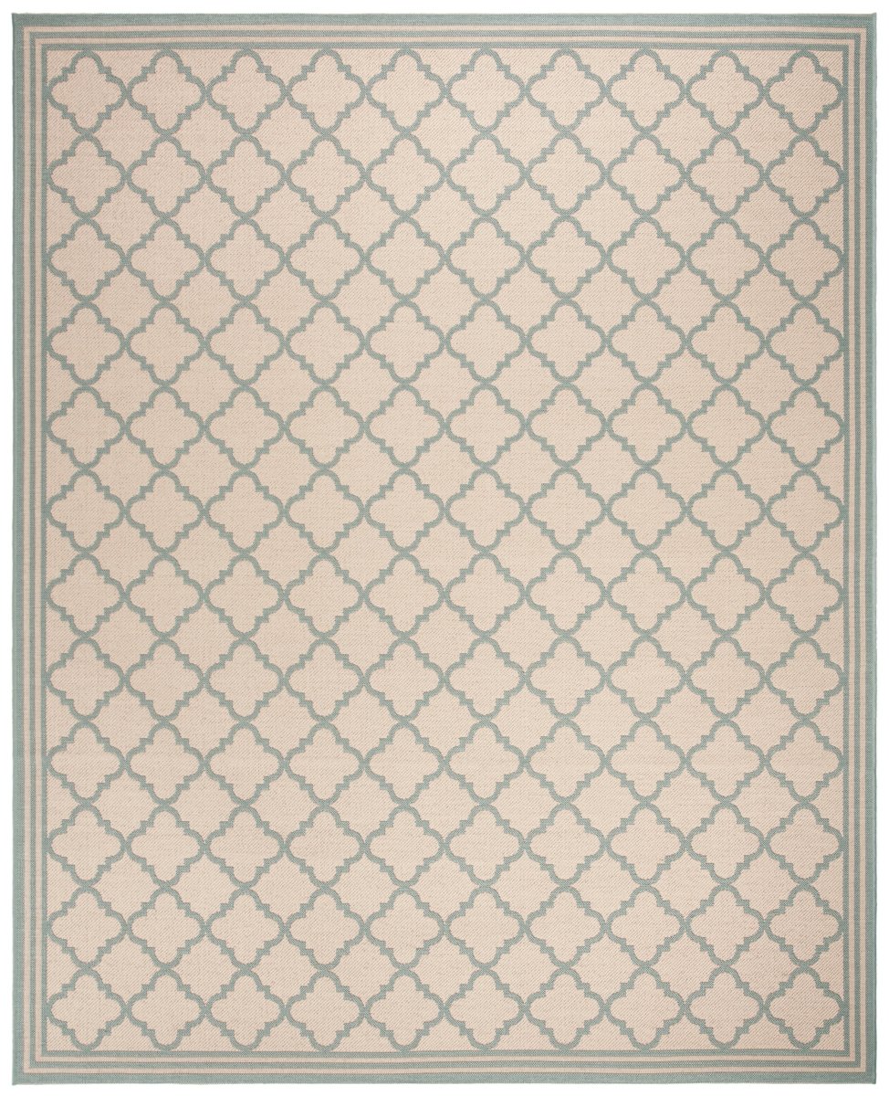 Safavieh Beach House Bhs121L Cream/Aqua Rugs.