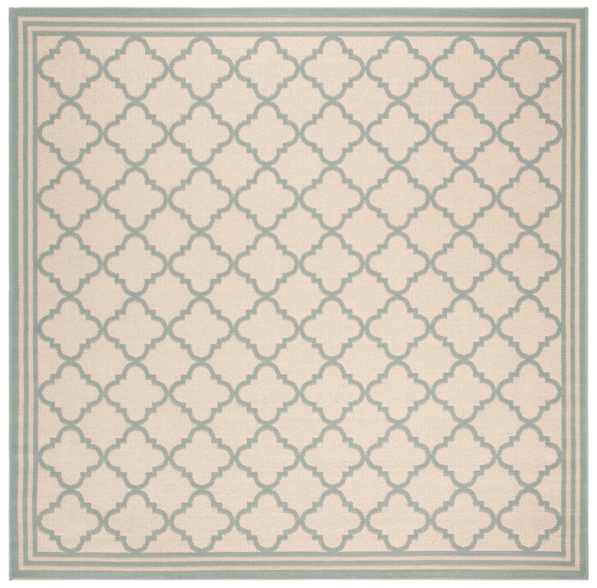 Safavieh Beach House Bhs121L Cream/Aqua Rugs.