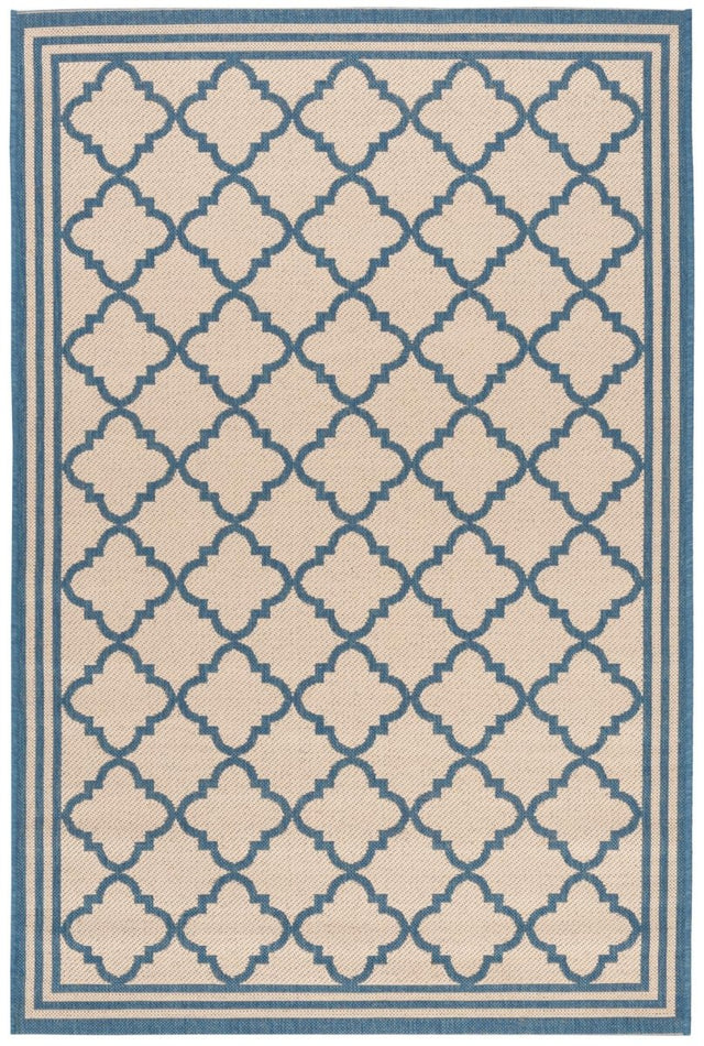 Safavieh Beach House Bhs121N Cream/Blue Rug.