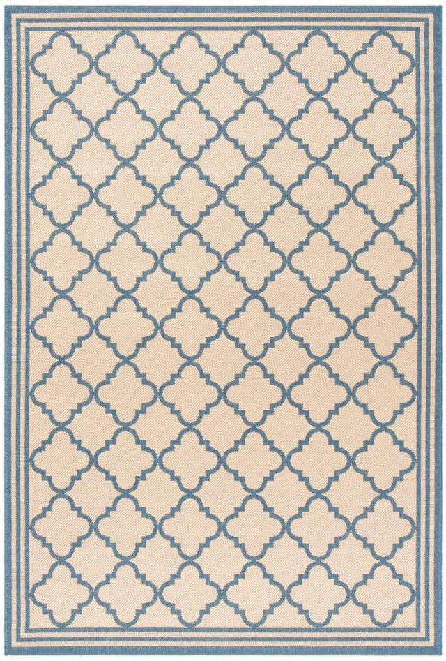 Safavieh Beach House Bhs121N Cream/Blue Rug.